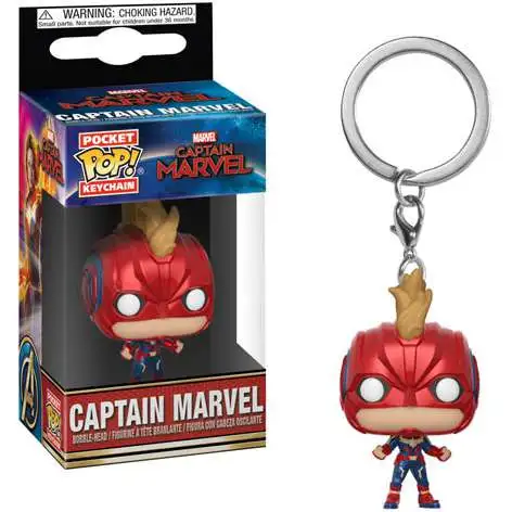 Funko Pocket POP! Captain Marvel Keychain [With Helmet]