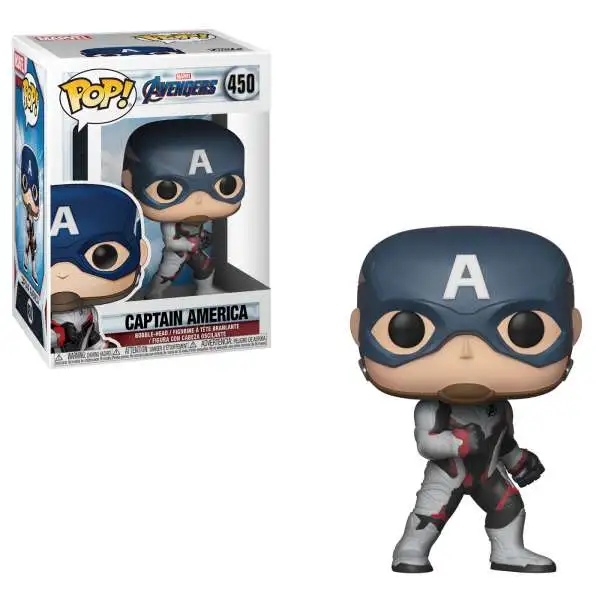 Funko Avengers Endgame POP! Marvel Captain America Vinyl Figure #450 [Endgame, Damaged Package]