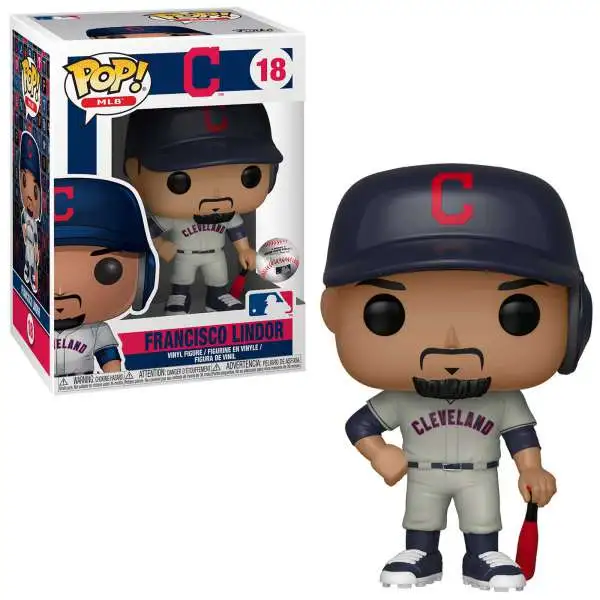 Funko Cleveland Indians POP! MLB Francisco Lindor Vinyl Figure #18 [Road Uniform, Damaged Package]