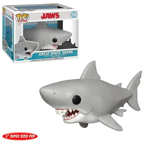 Funko Jaws POP! Movies Great White Shark 6-Inch Vinyl Figure #758