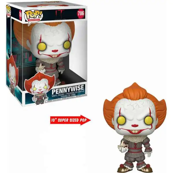 Funko IT Movie Chapter 1 POP! Movies Pennywise with Boat 10-Inch Vinyl Figure #786 [Super-Sized]