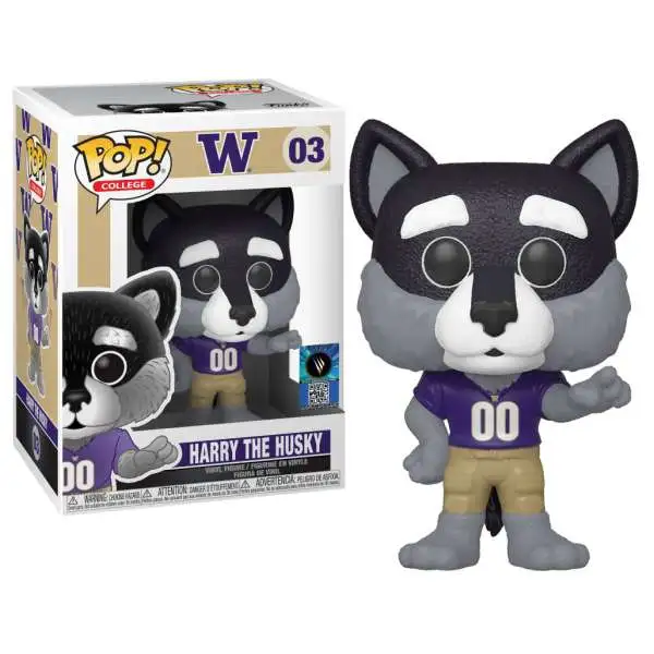 Funko University of Washington POP! College Harry the Husky Vinyl Figure #03 [Damaged Package]
