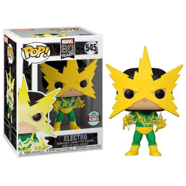Funko 80th Anniversary POP! Marvel Electro Exclusive Vinyl Figure #545 [First Appearance, Specialty Series, Damaged Package]