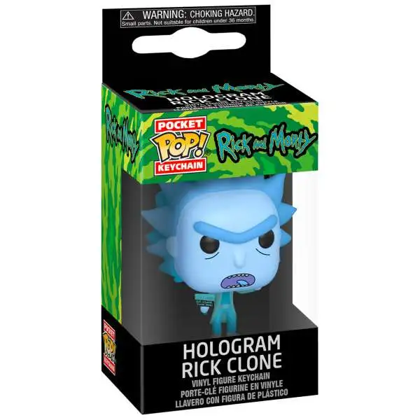 Funko Rick & Morty Pocket POP! Hologram Rick Clone Keychain