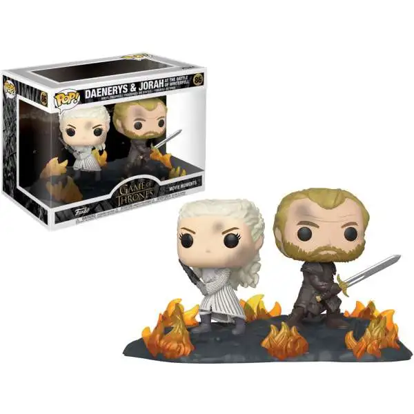 Funko Game of Thrones POP! Daenerys & Jorah Vinyl Figure 2-Pack #86 [Back to Back with Swords, Damaged Package]