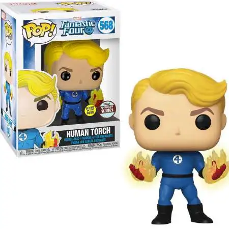 Funko Fantastic Four POP! Marvel Human Torch Exclusive Vinyl Bobble Head #568 [Suited, Specialty Series]