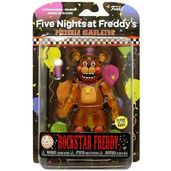 Funko Five Nights at Freddy's Pizzeria Simulator Rockstar Freddy Action Figure [Translucent, Glow in the Dark]