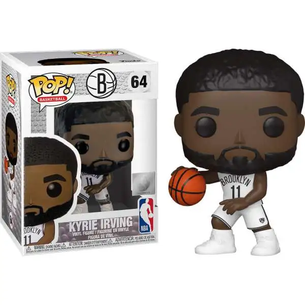 Funko NBA Brooklyn Nets POP! Basketball Kyrie Irving Vinyl Figure #64 [White Uniform, Damaged Package]