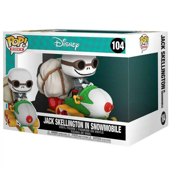 Funko Disney Nightmare Before Christmas POP! Rides Jack & Snowmobile Super Deluxe Vinyl Figure #104