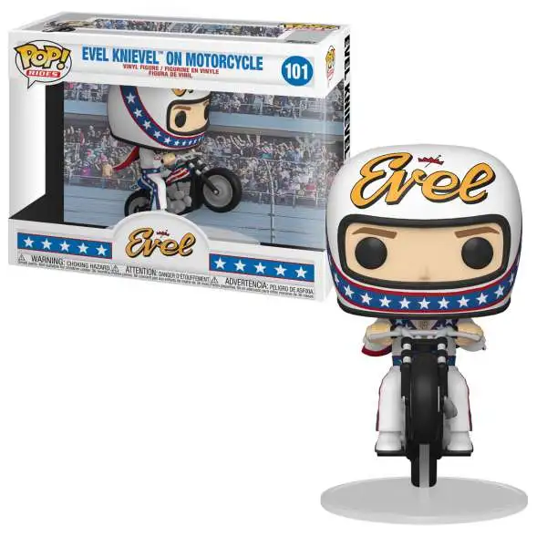 Funko POP! Rides Evel Knievel on Motorcycle Vinyl Figure #101