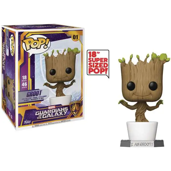 Funko Marvel Guardians of the Galaxy POP! Dancing Groot 18-Inch Vinyl Figure #01 [Super-Sized]
