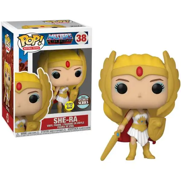 Funko Masters of the Universe POP! Retro Toys She-Ra Exclusive Vinyl Figure #38 [Glow-in-the-Dark, Damaged Package]