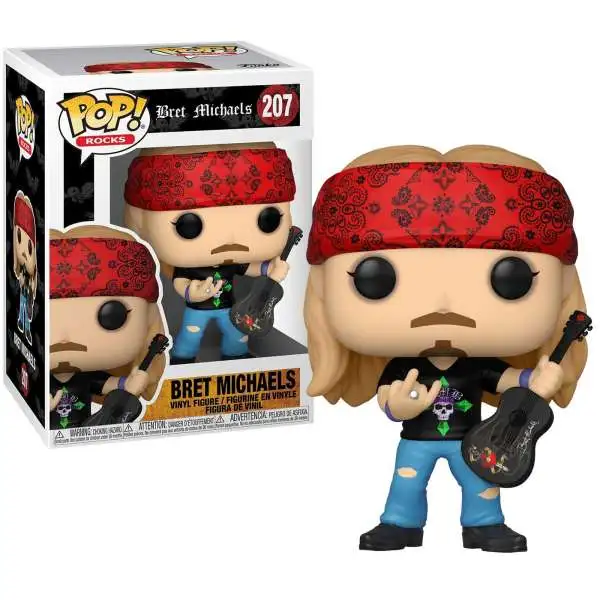 Funko Poison POP! Rocks Bret Michaels Vinyl Figure #207 [Regular Version, No Hat, Damaged Package]