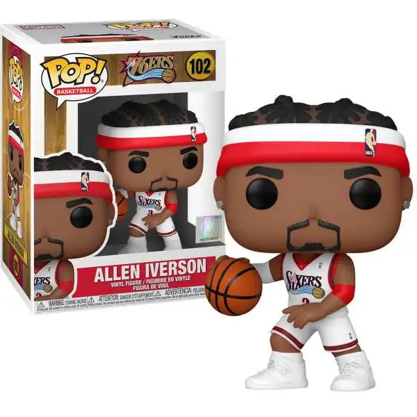 Funko NBA Legends POP! Basketball Allen Iverson Vinyl Figure #102 [Sixers Home, Damaged Package]