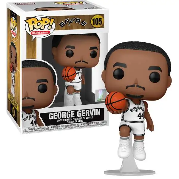Funko NBA Legends POP! Basketball George Gervin Vinyl Figure #105 [Spurs Home]