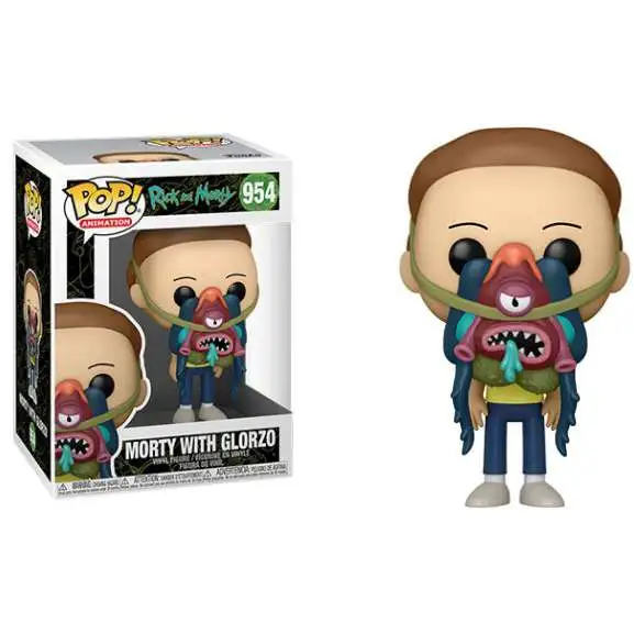 Funko Rick & Morty POP! Animation Morty with Glorzo Vinyl Figure #954
