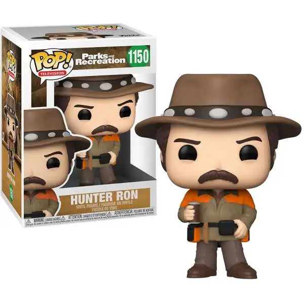 Funko Parks & Recreation POP! Television Hunter Ron Swanson Vinyl Figure #1150 [With Hat, Regular Version, Damaged Package]
