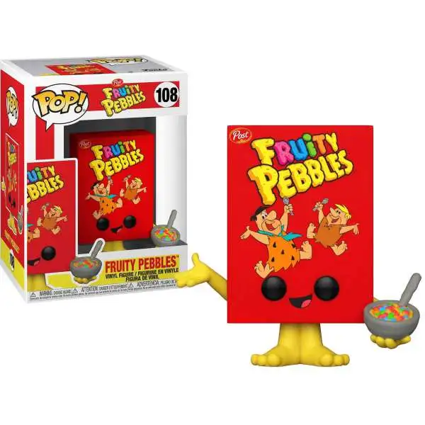Funko Post Foodies Fruity Pebbles Cereal Box Vinyl Figure #108
