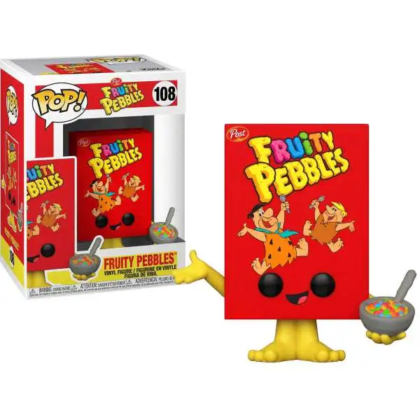 Funko Post Foodies Fruity Pebbles Cereal Box Vinyl Figure #108 [Damaged Package]