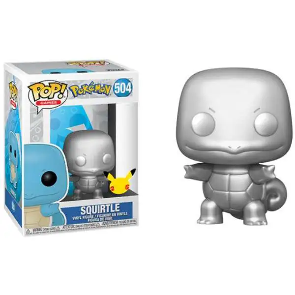 Funko Pokemon POP! Games Squirtle Vinyl Figure #504 [Silver] (Pre-Order ships May)
