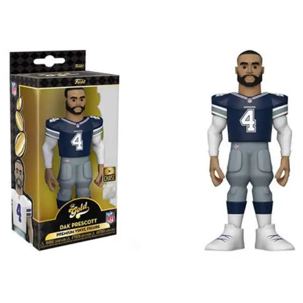 Funko NFL Dallas Cowboys GOLD Dak Prescott 5-Inch Vinyl Figure [Chase Version]