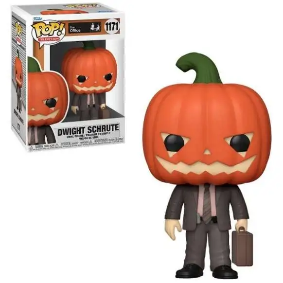 Dwight with Torch Dunder Mifflin Figure Pop! Vinyl Exclusive Character  Bundled with Kneeling Shrute with Blow