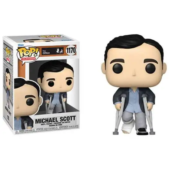 Funko The Office POP! Television Michael Vinyl Figure #1170 [with Crutches] (Pre-Order ships March)