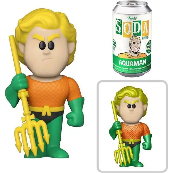 Funko DC Vinyl Soda Aquaman Limited Edition of 12,500! Figure [1 RANDOM Figure, Look For The Chase!]
