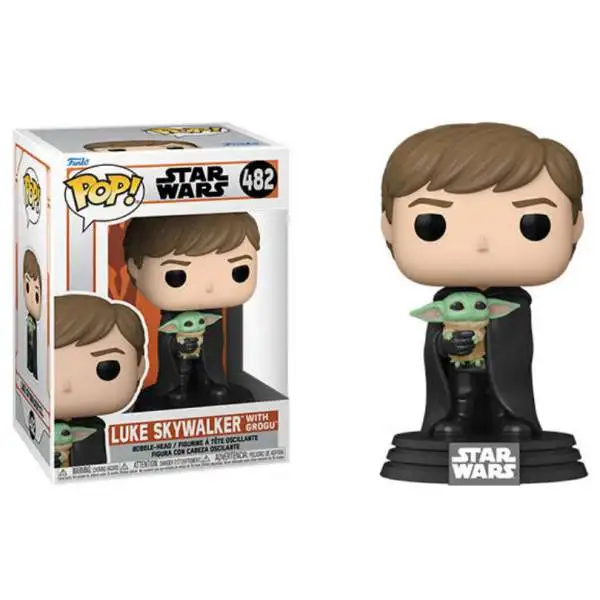 Funko Star Wars The Mandalorian Luke Skywalker with Grogu (The Child) Vinyl Figure #482