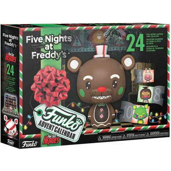 Funko Pint Size Heroes Five Nights at Freddy's (Blacklight) Advent Calendar [24 Mini Vinyl Figures, 2021]