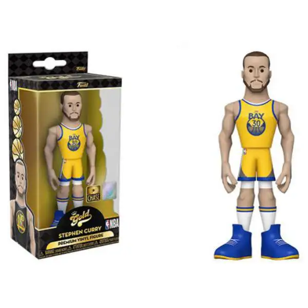 Funko NBA Golden State Warriors GOLD Stephen Curry (City) 5-Inch Vinyl Figure [Chase Version]