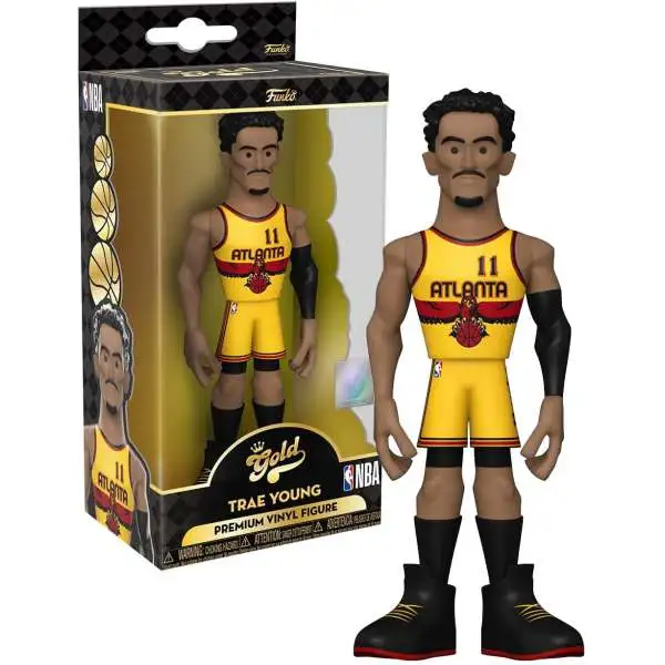 Funko NBA Atlanta Hawks GOLD Trae Young (Alternate Uniform) 5-Inch Vinyl Figure [Yellow Uniform, Regular Version]