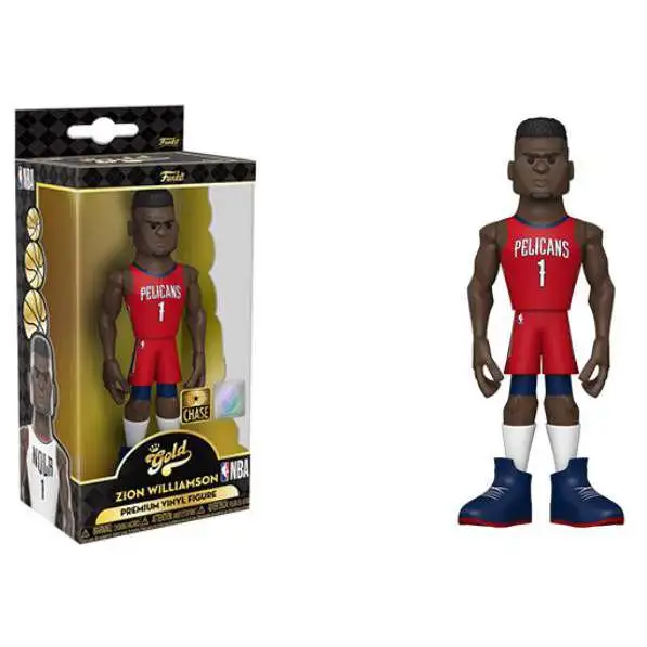 Funko NBA GOLD Zion Williamson (Home Uniform) 5-Inch Vinyl Figure [Chase Version]