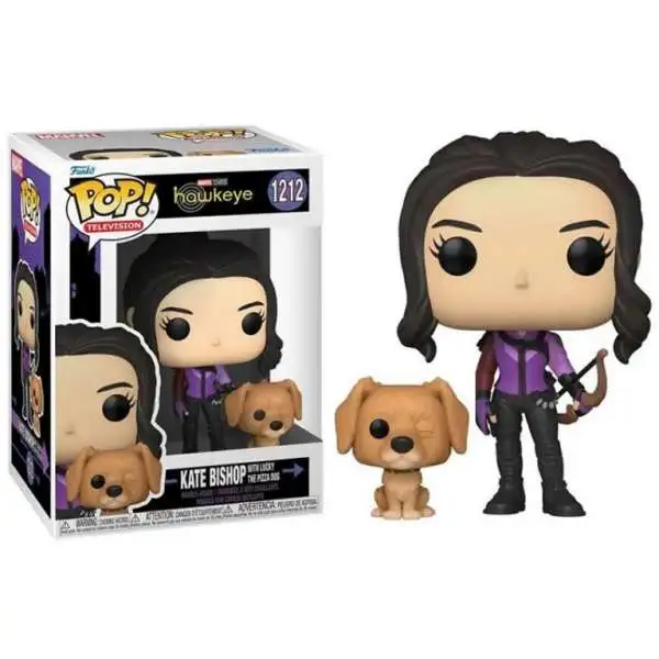 Funko Marvel Hawkeye POP! Television Kate Bishop with Lucky the Pizza Dog Vinyl Figure #1212