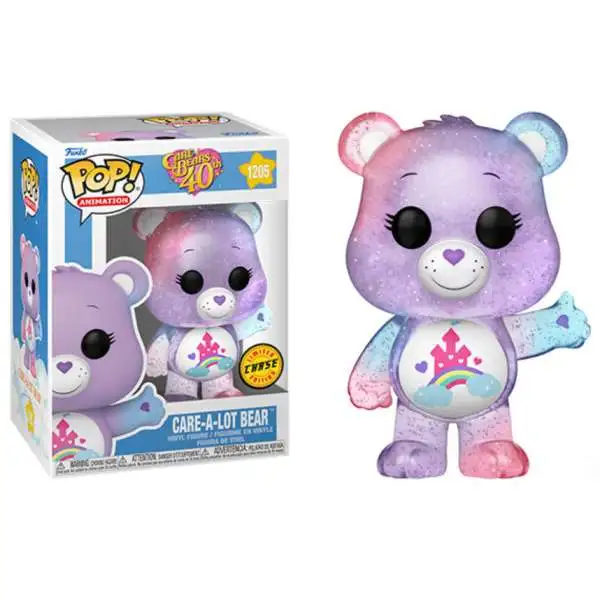 Funko Care Bears 40th Anniversary POP! Animation Care-a-Lot Bear Vinyl Figure #1205 [Translucent Glow Chase]