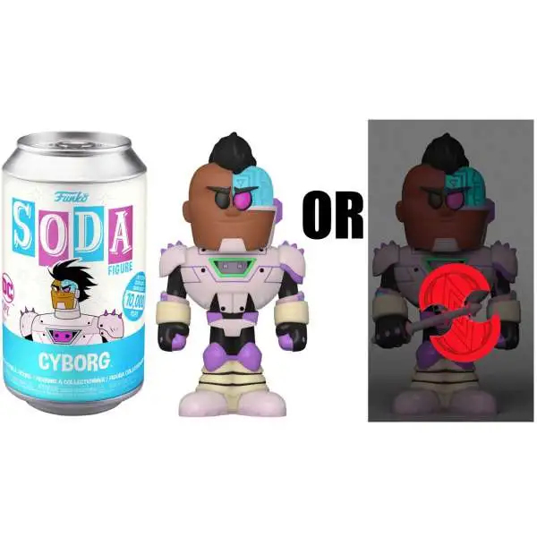 Funko Teen Titans Go! Vinyl Soda Cyborg Limited Edition of 10,000! Figure [1 RANDOM Figure, Look For The Chase!]