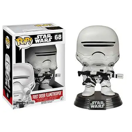Funko The Force Awakens POP! Star Wars First Order Flametrooper Vinyl Bobble Head #68 [EP7, Damaged Package]