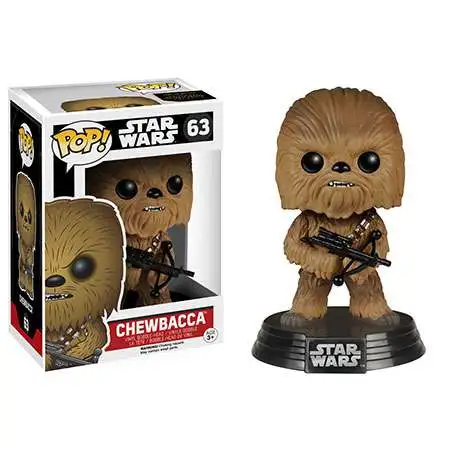 Funko The Force Awakens POP! Star Wars Chewbacca Vinyl Bobble Head #63 [EP7, Damaged Package]