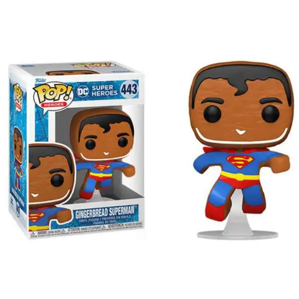 Funko DC Holiday POP! Heroes Superman Vinyl Figure #443 [Gingerbread Version]