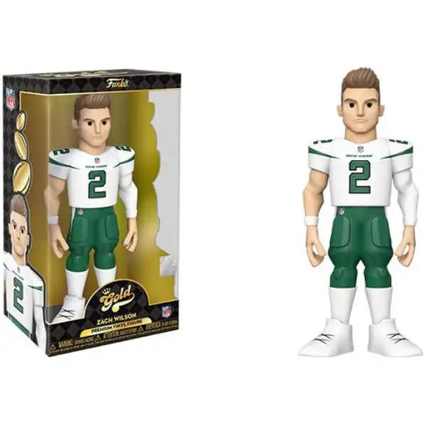 Zach Wilson Jets Funko Gold Vinyl Figure