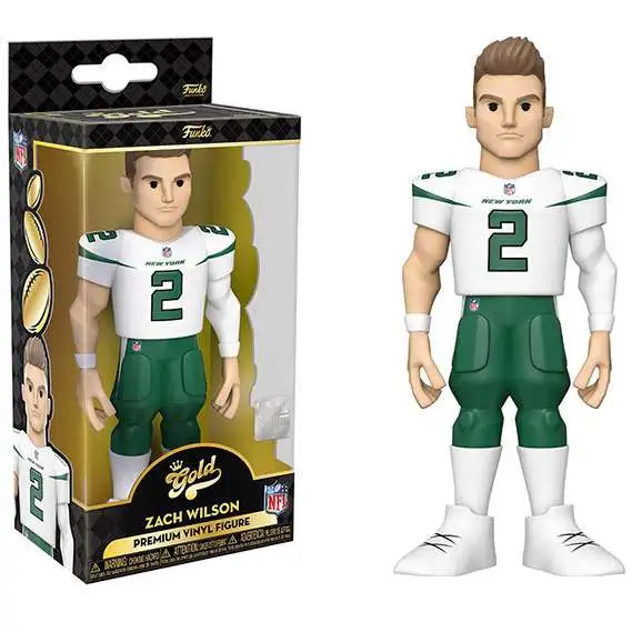 Funko NFL New York Jets GOLD Zach Wilson 5-Inch Deluxe Vinyl Figure [Regular Version]