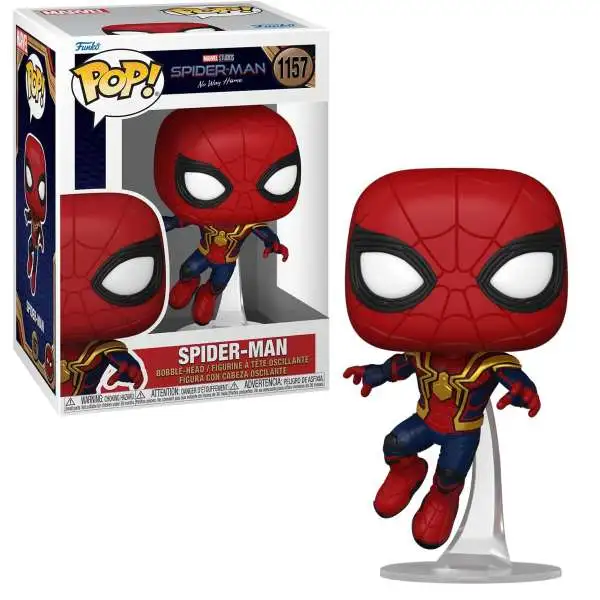 Funko Spider-Man No Way Home POP! Marvel Spider-Man Figure #1157 [Leaping, Damaged Package]