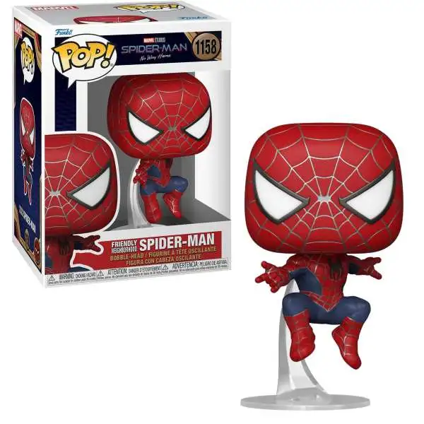 Funko Spider-Man No Way Home POP! Marvel Friendly Neighborhood Spider-Man Figure #1158 [Leaping, Damaged Package]