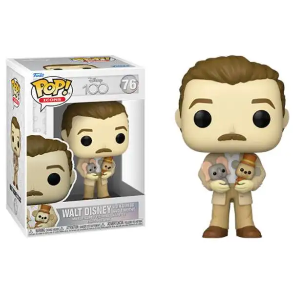 Funko 100th Anniversary POP! Icons Walt Disney Vinyl Figure #76 [With Dumbo]