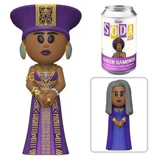 Funko Marvel Black Panther Wakanda Forever Vinyl SODA Queen Ramonda Figure [1 RANDOM Figure, Look For The Chase!]