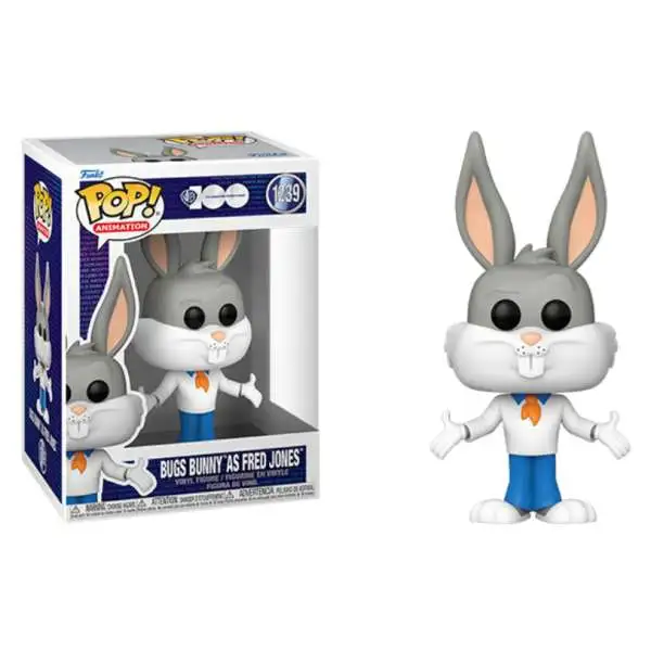Funko Warner Bros. 100th Anniversary POP! Animation Bugs Bunny as Fred Jones Vinyl Figure #1239 [Bugs Bunny x Scooby Doo]