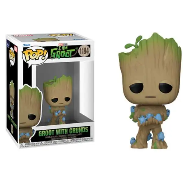 Funko I Am Groot POP! Marvel Groot Vinyl Figure #1194 [With Grunds, Damaged Package]