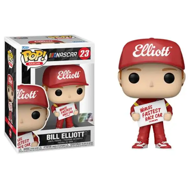 Funko POP! NASCAR Bill Elliott Vinyl Figure #72 [Fastest Sign, Damaged Package]