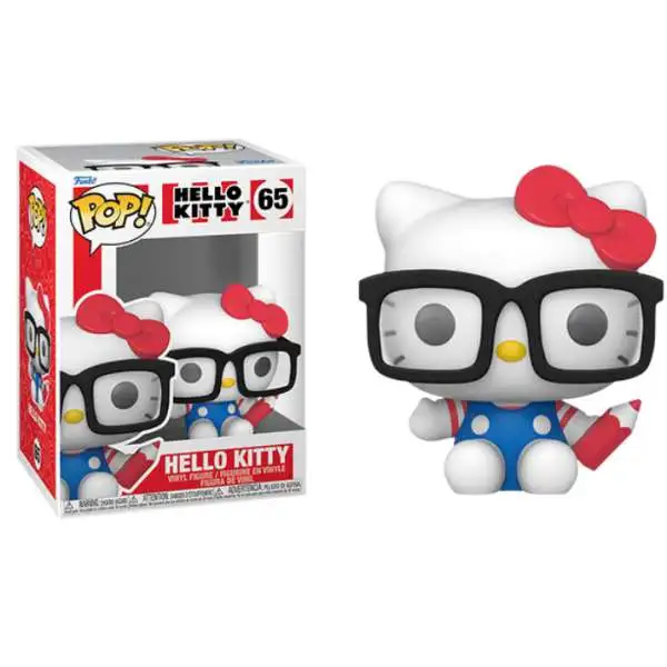 Funko Hello Kitty POP Hello Kitty Vinyl Figure 65 HK Nerd - ToyWiz