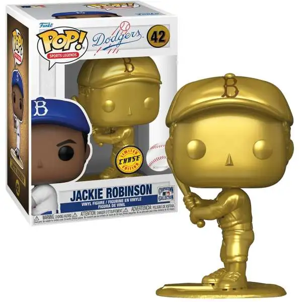 Funko Brooklyn Dodgers POP! MLB Jackie Robinson Vinyl Figure [Gold, Chase]